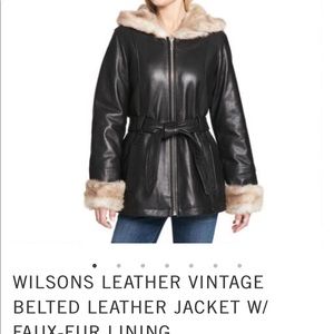 Wilson’s Vintage Belted Leather Jacket